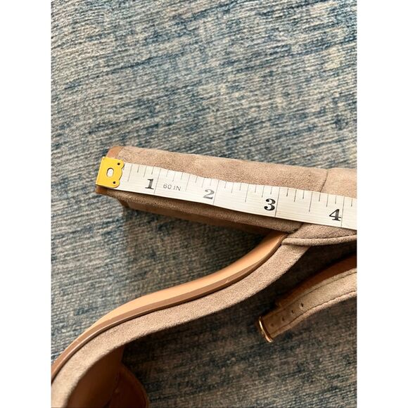 Steve Madden Beige Carrson High Heel Ankle Strap Block Heel Sandal Size 6 - Picture 8 of 8